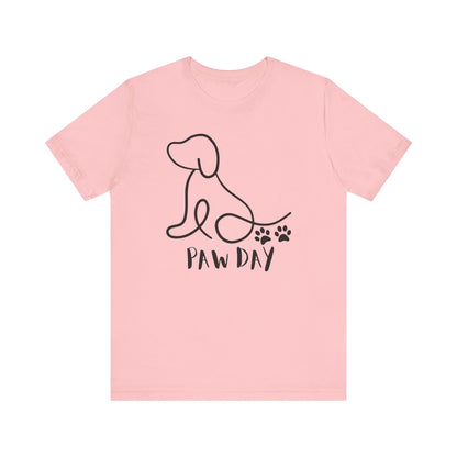 Cute Pet Dog Black Print T Shirt - US