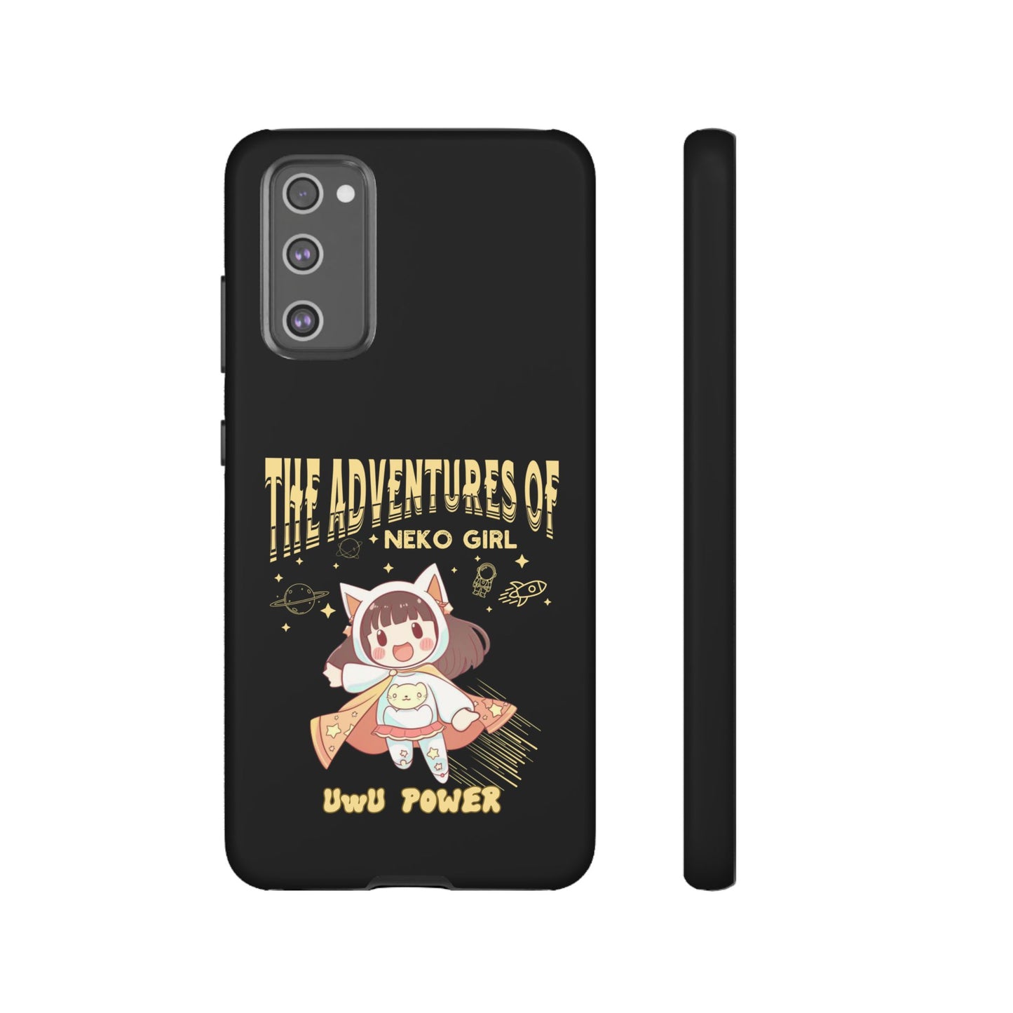 Cartoon Hero Anime Cat Meme Girl Phone Case, iPhone, Pixel, Samsung