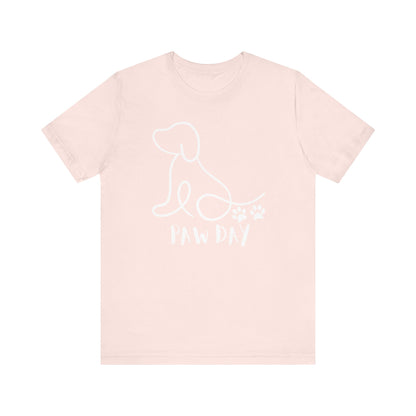 Cute Pet Dog White Print T Shirt - UK