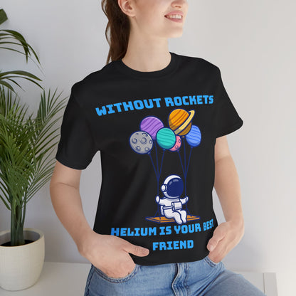 Funny Science Balloon Meme Astronaut Rocket T Shirt - UK