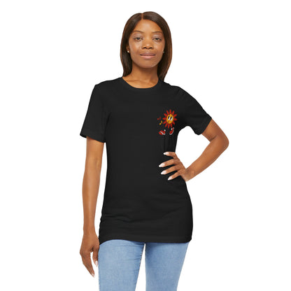 Red Flower Positive Inspirational Quotes About Life T Shirt - UK