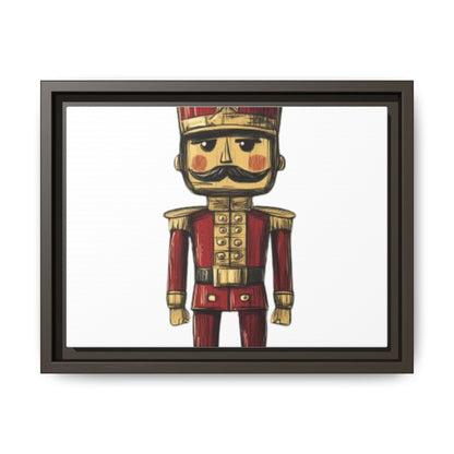 Military Army Toy Soldier Uniform Matte Canvas, Framed (Multi-color)