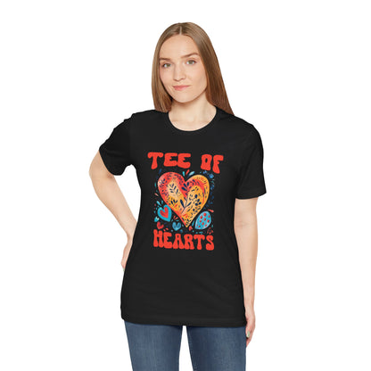 Tee Of Hearts Abstract Art T Shirt - UK