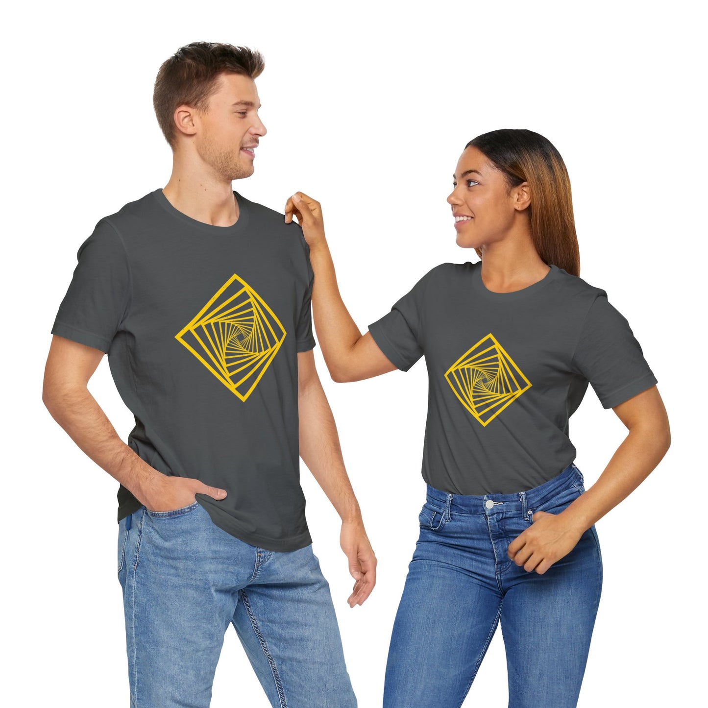 Squareup Cubism Movement 2D Shapes With 4 Sides T Shirt - UK