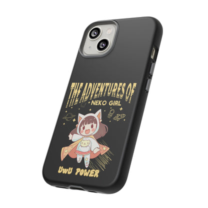 Cartoon Hero Anime Cat Meme Girl Phone Case, iPhone, Pixel, Samsung