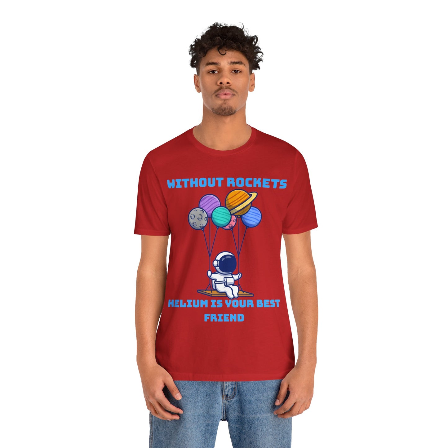 Funny Science Balloon Meme Astronaut Rocket T Shirt - UK