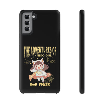 Cartoon Hero Anime Cat Meme Girl Phone Case, iPhone, Pixel, Samsung