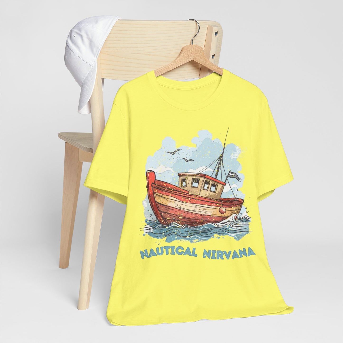 Aqua Blue Water Canal Boat T Shirt - US