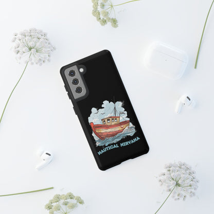 Aqua Blue Water Canal Boat Phone Case iPhone Pixel Samsung