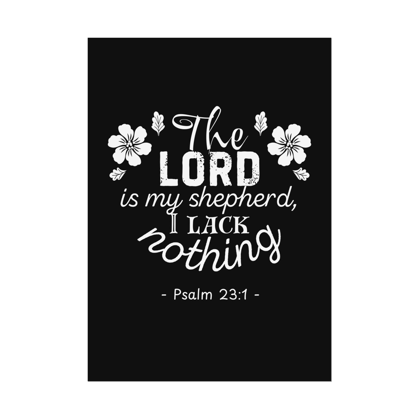 Psalm 23 NIV Bible Verse Poster