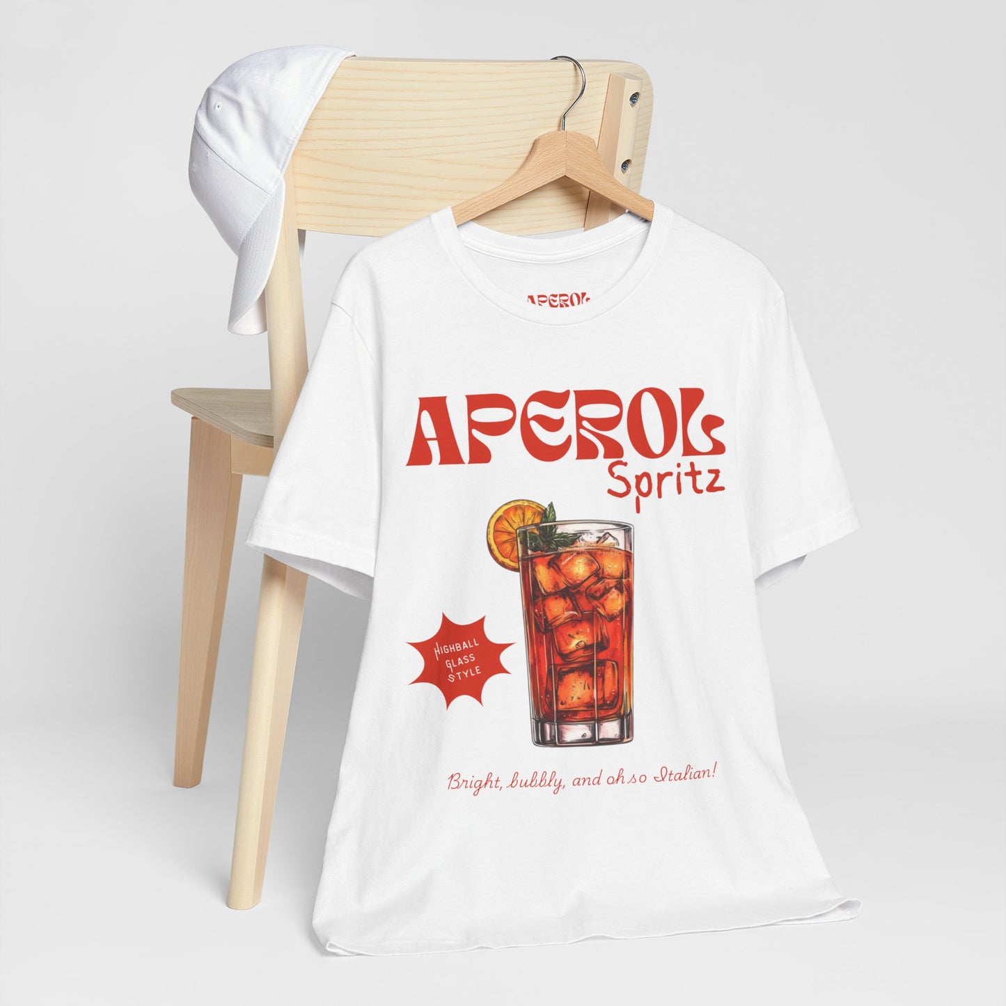 Aperol Spritz Cocktail Bar Drink T Shirt - UK