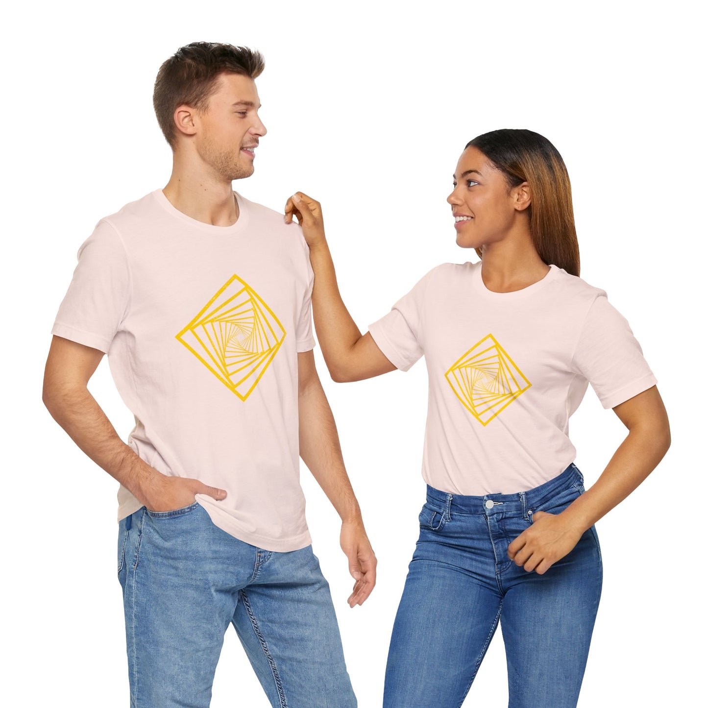 Squareup Cubism Movement 2D Shapes With 4 Sides T Shirt - UK