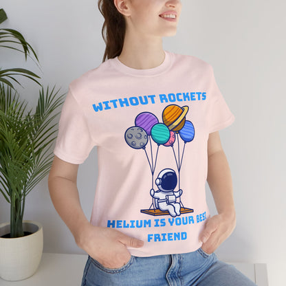 Funny Science Balloon Meme Astronaut Rocket T Shirt - UK