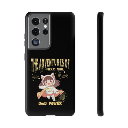 Cartoon Hero Anime Cat Meme Girl Phone Case, iPhone, Pixel, Samsung