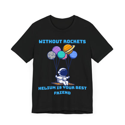 Funny Science Balloon Meme Astronaut Rocket T Shirt - UK