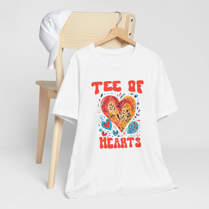 Tee Of Hearts Abstract Art T Shirt - UK