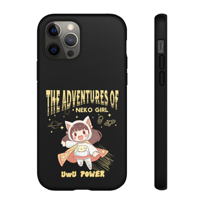 Cartoon Hero Anime Cat Meme Girl Phone Case, iPhone, Pixel, Samsung