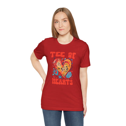 Tee Of Hearts Abstract Art T Shirt - UK