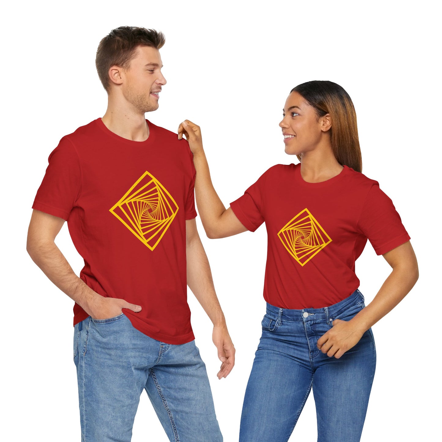 Squareup Cubism Movement 2D Shapes With 4 Sides T Shirt - UK