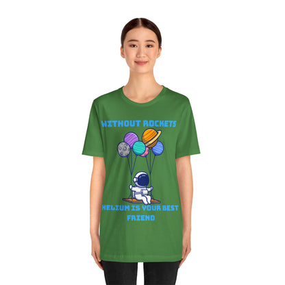 Funny Science Balloon Meme Astronaut Rocket T Shirt - UK