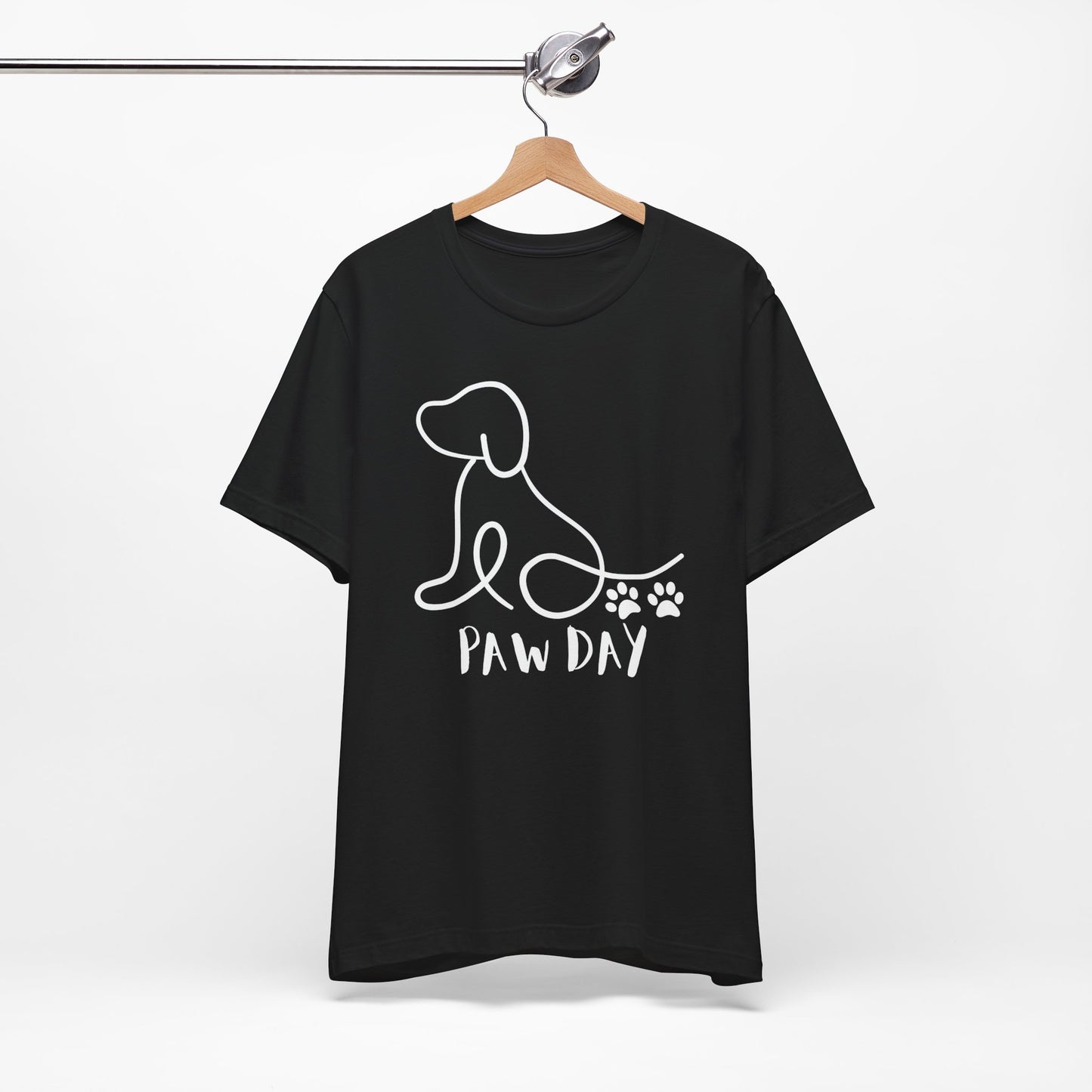 Cute Pet Dog White Print T Shirt - UK