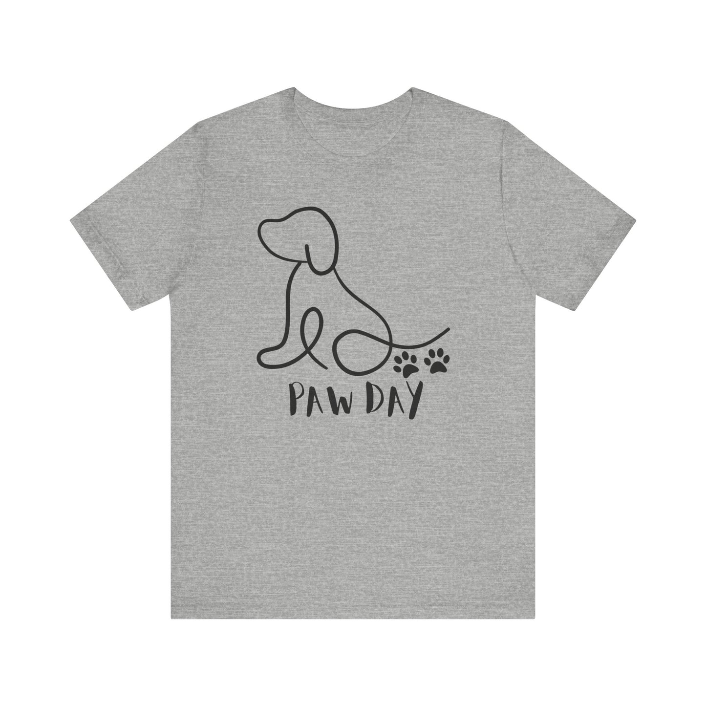 Cute Pet Dog Black Print T Shirt - US