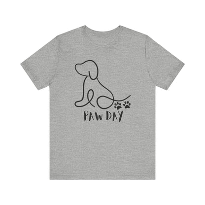 Cute Pet Dog Black Print T Shirt - US