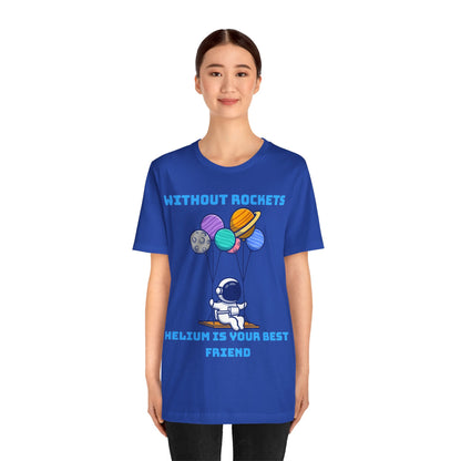 Funny Science Balloon Meme Astronaut Rocket T Shirt - UK