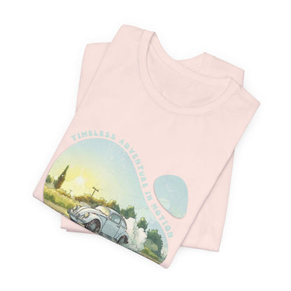 Cyan And White Volkswagen Beetle Cars T Shirt - UK