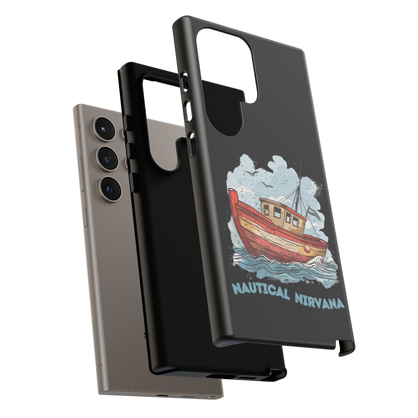 Aqua Blue Water Canal Boat Phone Case iPhone Pixel Samsung