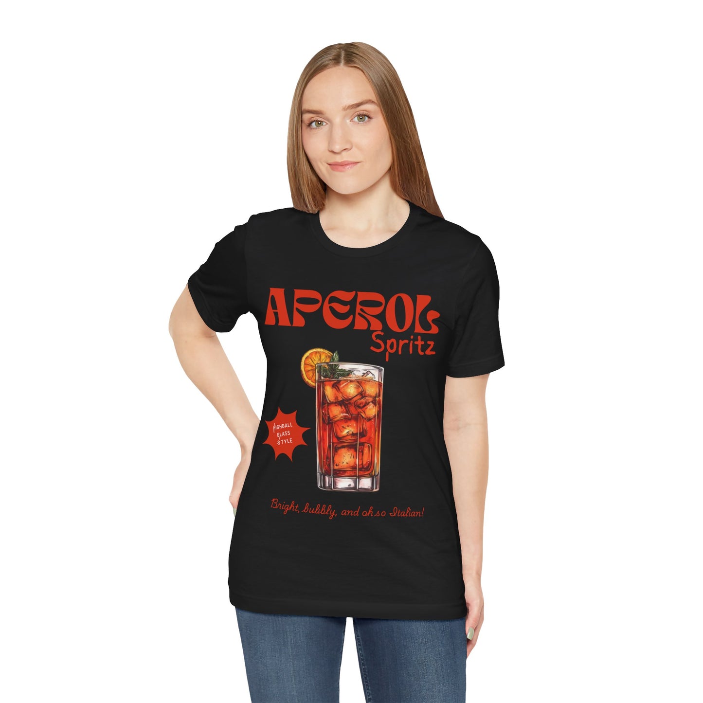 Aperol Spritz Cocktail Bar Drink T Shirt - UK