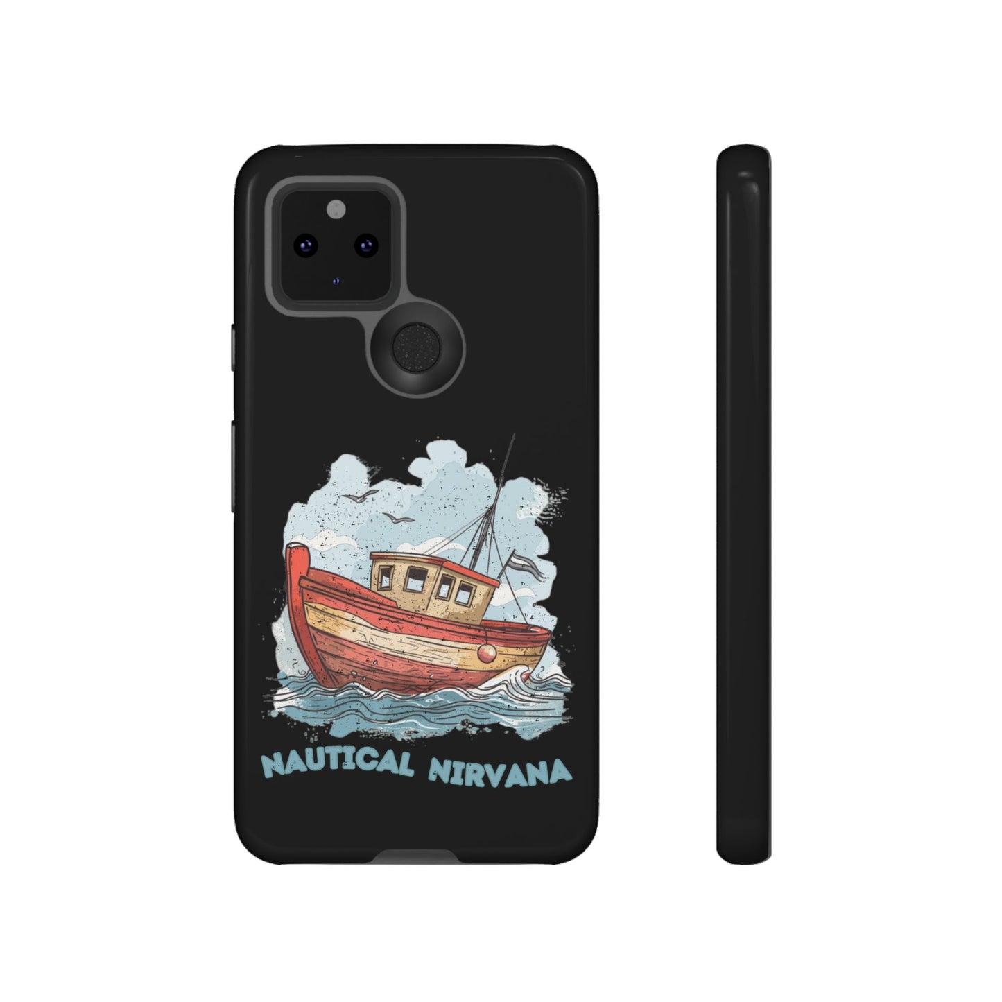 Aqua Blue Water Canal Boat Phone Case iPhone Pixel Samsung