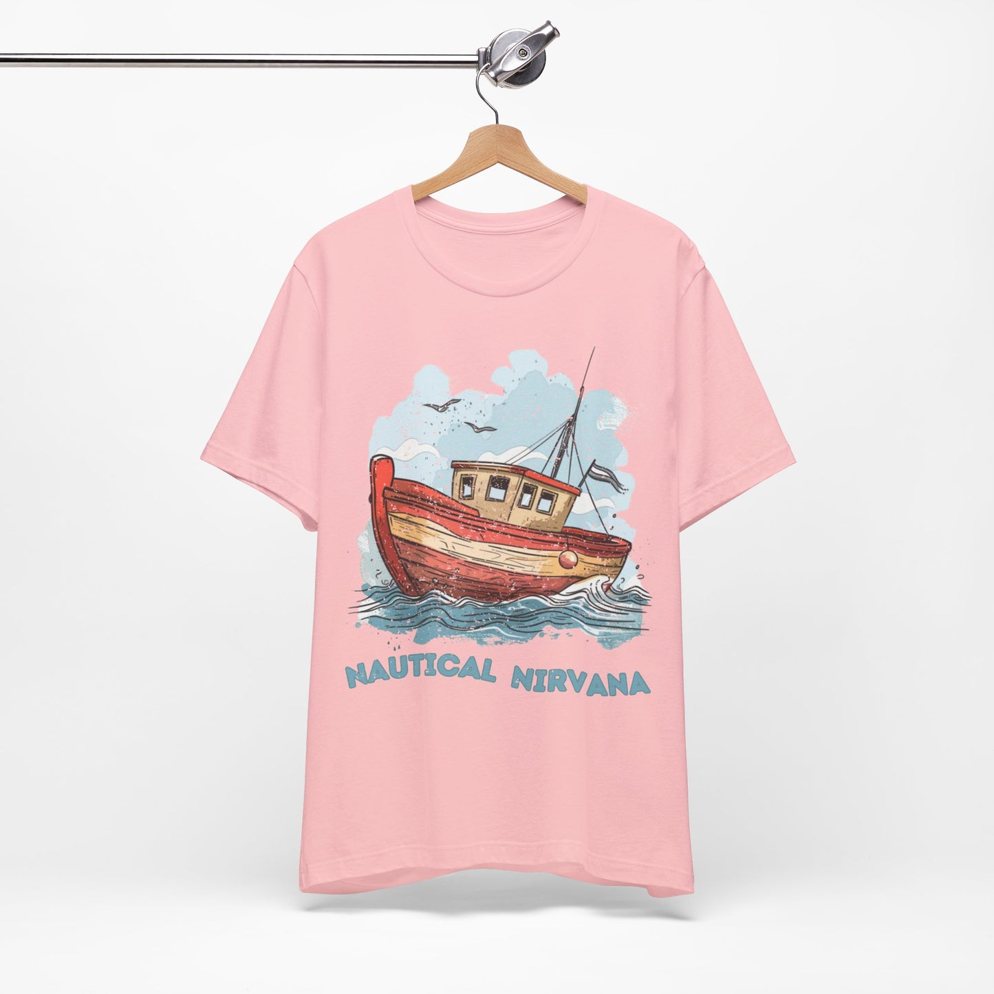 Aqua Blue Water Canal Boat T Shirt - US