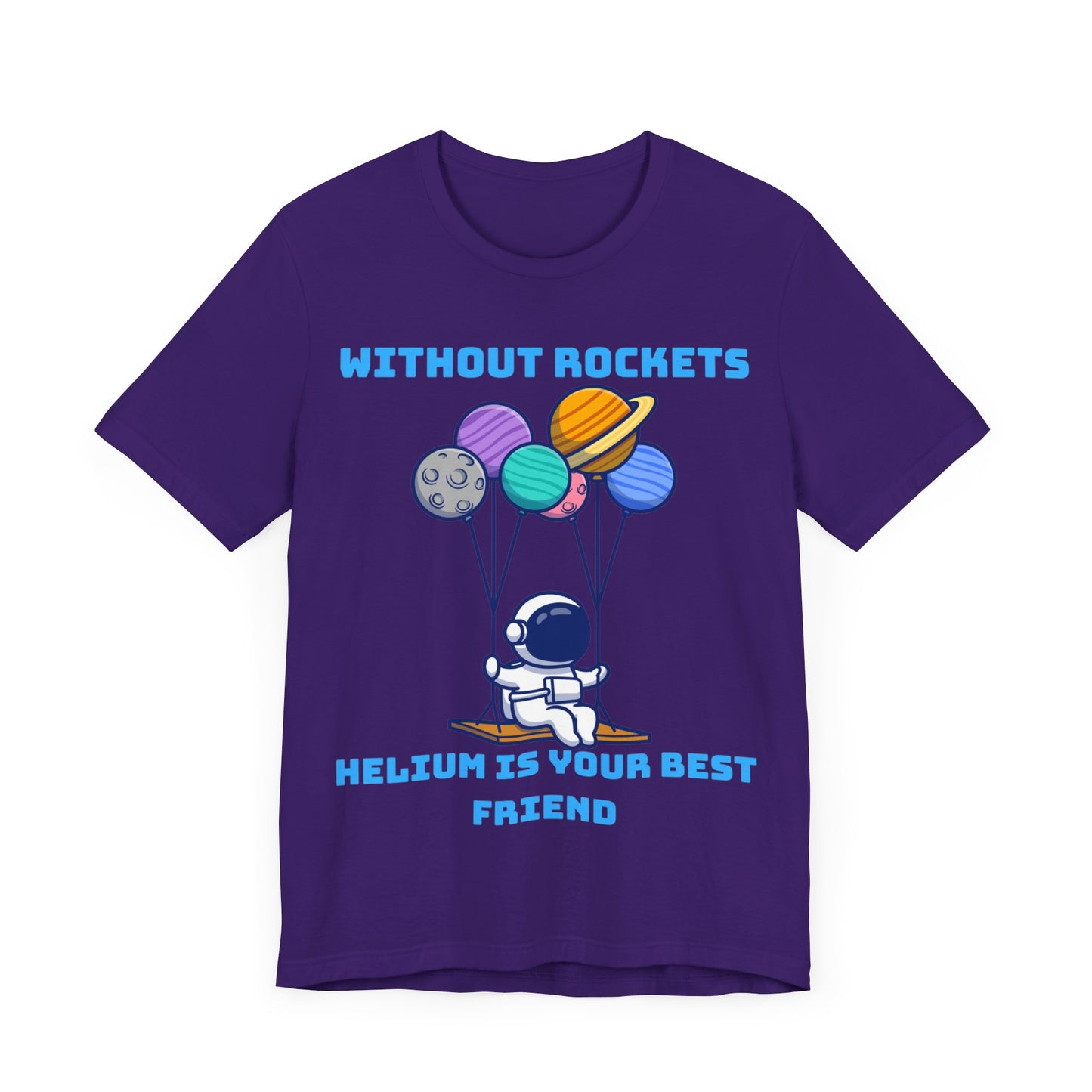 Funny Science Balloon Meme Astronaut Rocket T Shirt - UK