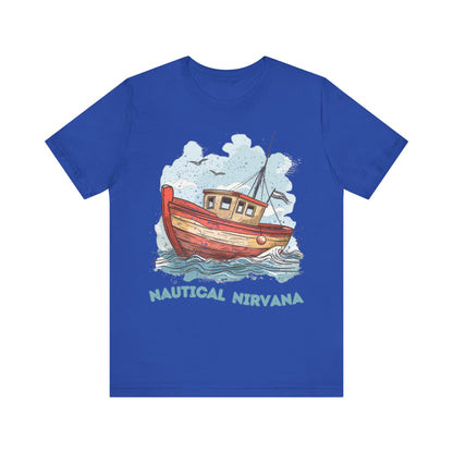 Aqua Blue Water Canal Boat T Shirt - US