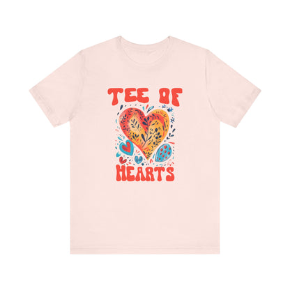 Tee Of Hearts Abstract Art T Shirt - UK