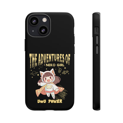 Cartoon Hero Anime Cat Meme Girl Phone Case, iPhone, Pixel, Samsung