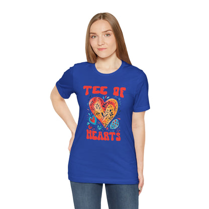 Tee Of Hearts Abstract Art T Shirt - UK