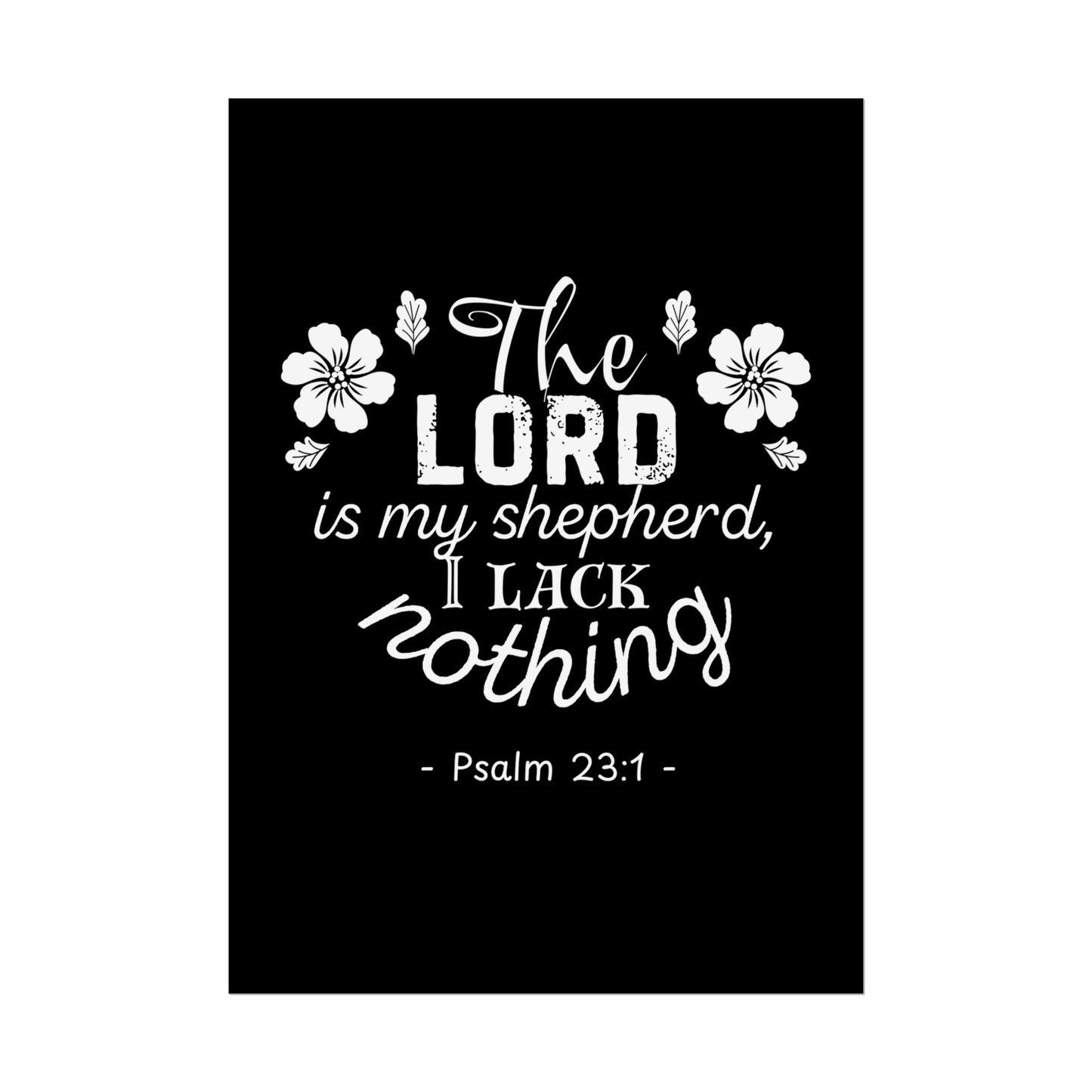 Psalm 23 NIV Bible Verse Poster