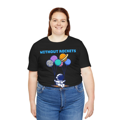 Funny Science Balloon Meme Astronaut Rocket T Shirt - UK