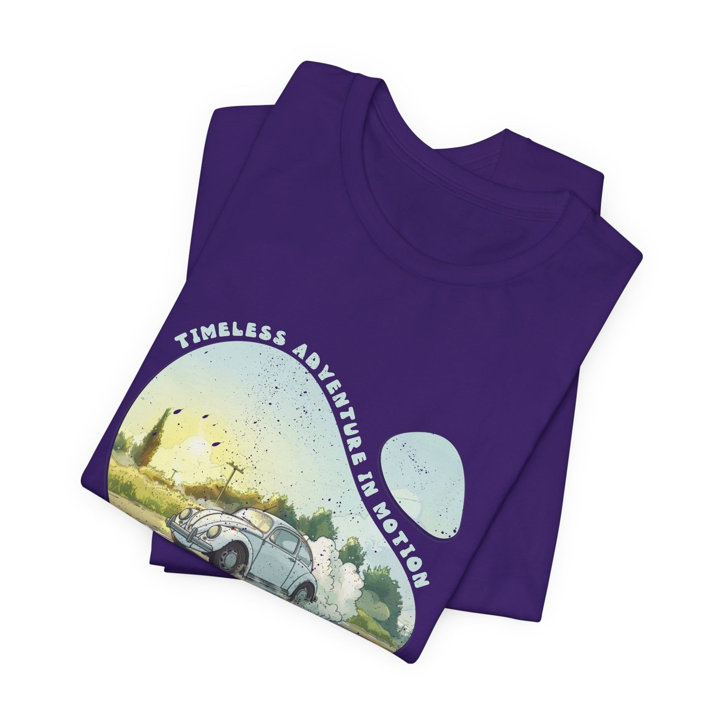 Cyan And White Volkswagen Beetle Cars T Shirt - UK