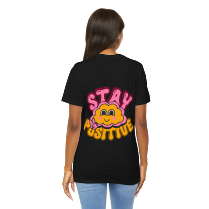 Stay Positive Motivational Quote About Life Retro T Shirt - US