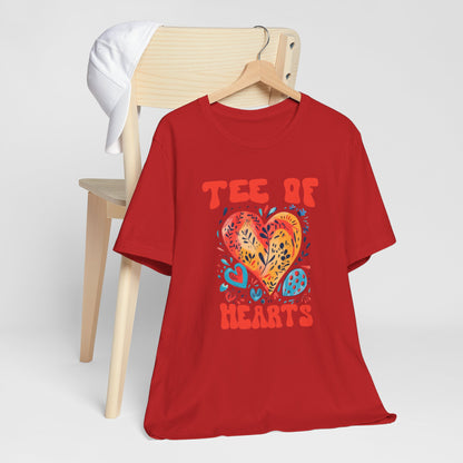 Tee Of Hearts Abstract Art T Shirt - UK