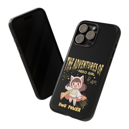 Cartoon Hero Anime Cat Meme Girl Phone Case, iPhone, Pixel, Samsung