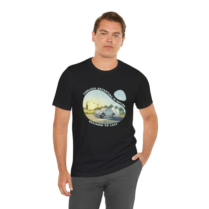 Cyan And White Volkswagen Beetle Cars T Shirt - UK