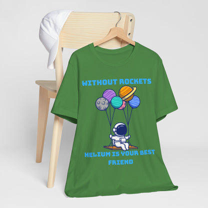 Funny Science Balloon Meme Astronaut Rocket T Shirt - UK