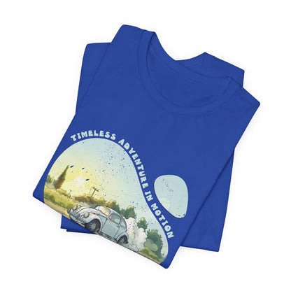 Cyan And White Volkswagen Beetle Cars T Shirt - UK