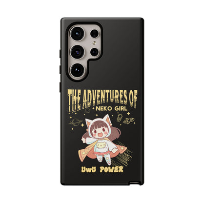 Cartoon Hero Anime Cat Meme Girl Phone Case, iPhone, Pixel, Samsung