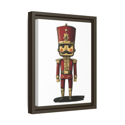 Military Army Toy Soldier Uniform Matte Canvas, Framed (Multi-color)