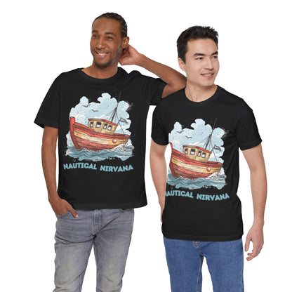 Aqua Blue Water Canal Boat T Shirt - US